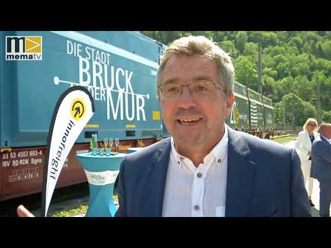 Die Firma Innofreight schenkt der Stadt Bruck an der Mur einen Zug
