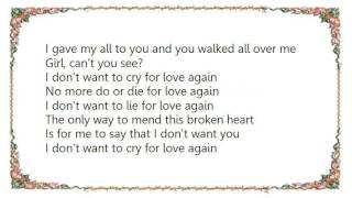 Brian McKnight - Goodbye My Love Lyrics