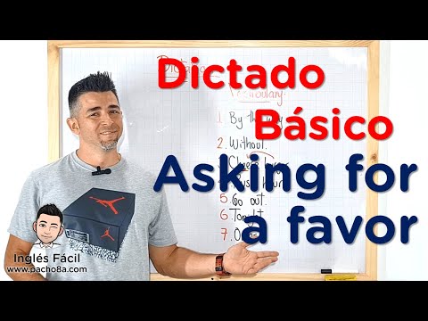 🔴 Dictado en inglés: Asking for a Favor – Listening y Writing Practice