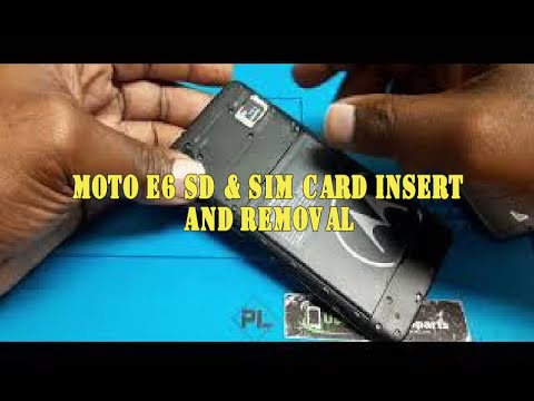 Motorola Moto E6 - How To Insert & Remove SD & Sim Card Tray
