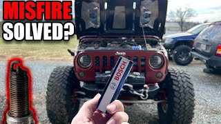 FIXING THE WRANGLERS MISFIRE ISSUE! *NO MORE GLOWING RED EXHAUST*