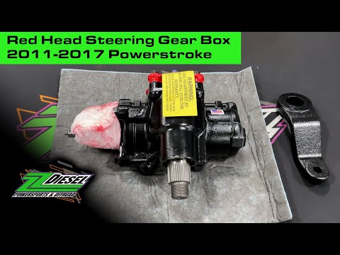 Red Head Steering Gear Box, 2011 2017 Powerstroke