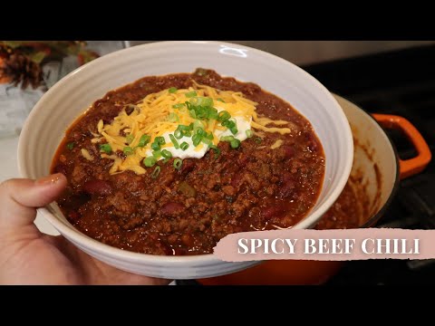 Homemade Beef Chili Recipe Perfect for the Winter...