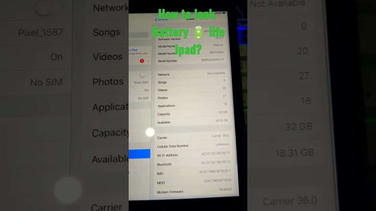 #ipad battery 🔋 life #viral #iphone 🧬