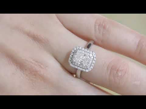 HD009 Halo Engagement Ring