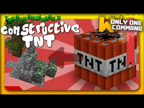 Minecraft Constructive TNT with ONLY ONE COMMAND | Forest theme