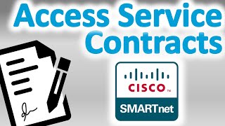 How to Add Cisco Service Contract Access to Your Cisco.com Account - Smart Net Access