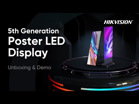 Hikvision 5th Generation Poster LED Display Unboxing & Demo