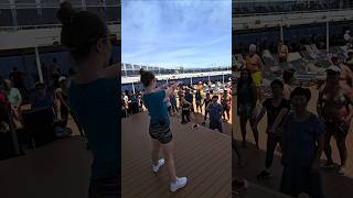 AERÓBICO NO MSC GRANDIOSA! #danceinstructor #cruise #naviocruzeiro