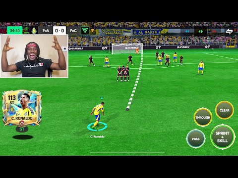 UTOTS C.Ronaldo Powerful Driven Free-Kick is ABSOLUTELY INSANE - FC MOBILE