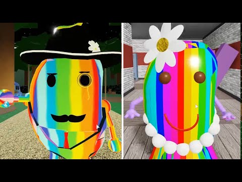 ROBLOX PIGGY 2 RP RAINBOW MR P VS RAINBOW MS P