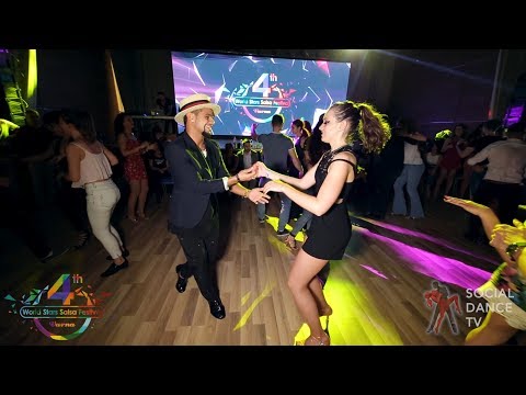 Eddie Torres Jr & Nadegda - Salsa social dancing | 4th World Stars Salsa Festival