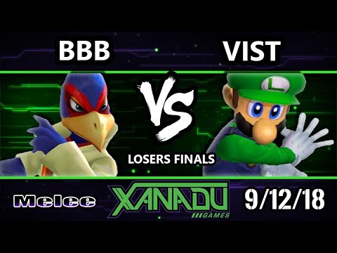 S@X 267 SSBM -  BBB (Falco) Vs.  Vist (Luigi) Smash Melee Losers Finals