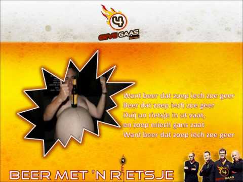 4 Geve gaas - Beer met 'n rietsje