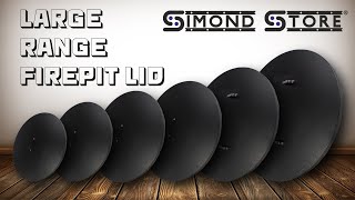 Fire Pit Cover Round, Snuffer Lid Ring 30” Diameter, Drop-in Burner Fire Pit Pan Lid- 2 mm Thickness