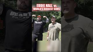 World’s Strongest Man vs World’s Biggest Guns