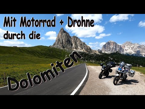 Mit Motorrad und Dohne durch die Dolomiten