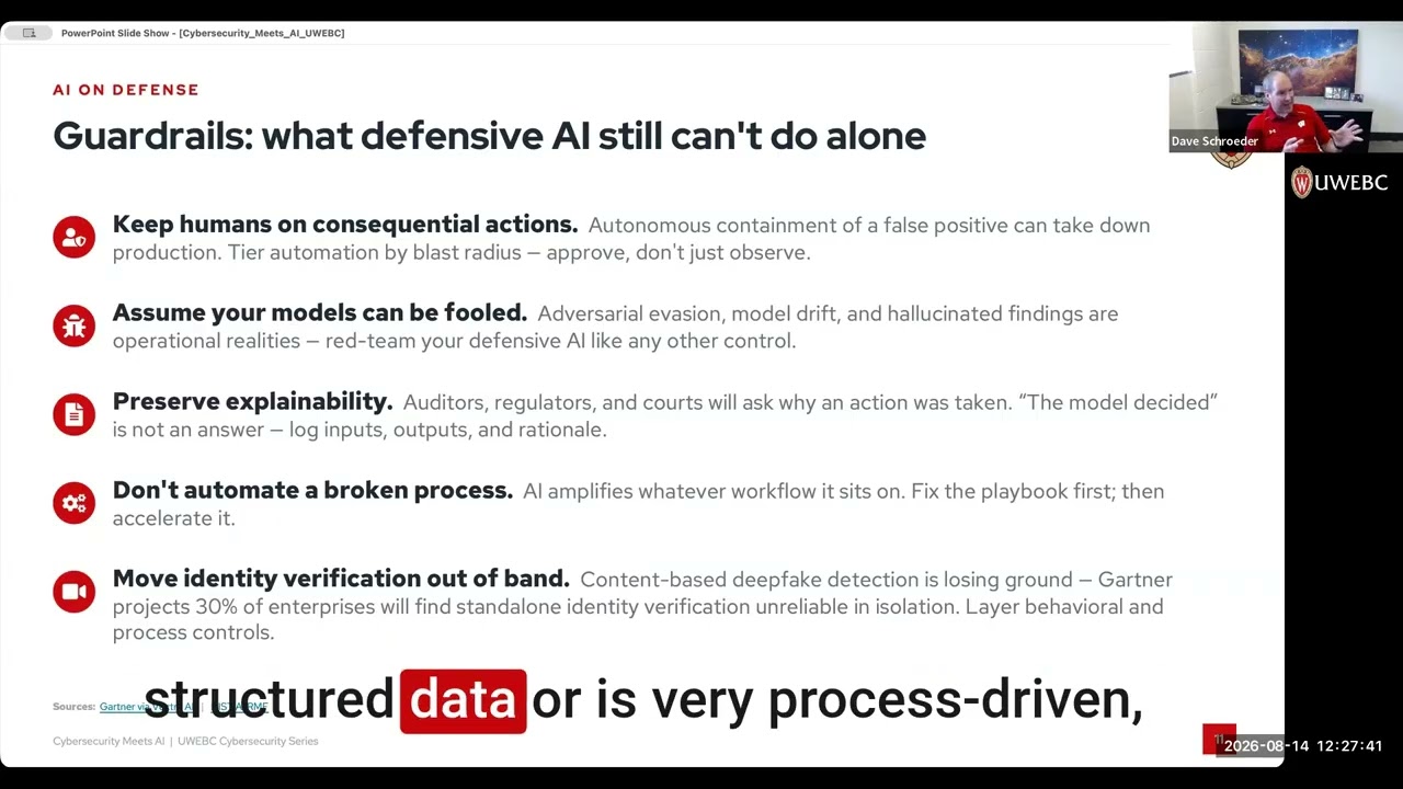 What defensive AI can't do alone video clip