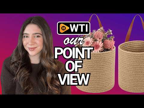 YOUEON Set of 2 Jute Hanging Basket 7.8" x 6.7 - WTI product video review