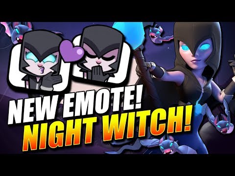 NEW EMOTE UNLOCKED!! Night Witch 9 Wins Draft Challenge!! - Clash Royale