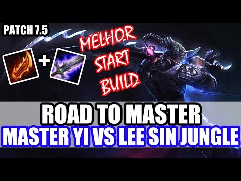 ROAD TO MASTER - FAÇAM ESSA BUILD, ESTÁ MUITO ABSURDA - MASTER YI JUNGLE GAMEPLAY