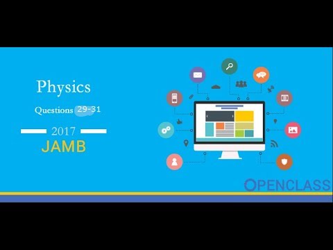 JAMB UTME PHYSICS 2017 QUESTION 29-31