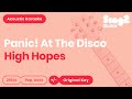 High Hopes Karaoke | Panic! At The Disco (Acoustic Karaoke)