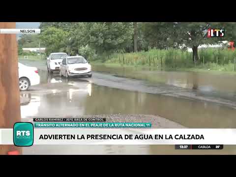 Tormentas provocaron anegamientos y complicaciones en la RN11 entre Llambi Campbell y Nelson