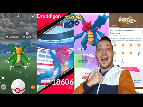 SHINY DRUDDIGON DEBUTTA NELL'EVENTO DRAGOSPIRA! - Pokémon GO