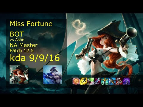 Rank 3 NA Miss Fortune ADC: Miss Fortune vs Ashe