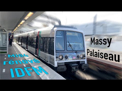 /4K/ RER B: passage d'un MI84 IDFM à Massy Palaiseau
