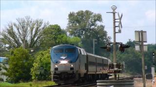 preview picture of video 'Amtrak 314 Missouri River Runner In Pacific, MO 08.18.14'