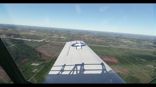 T-6 Texan flight around Wittman Regional Airport aka Oshkosh (MSFS)