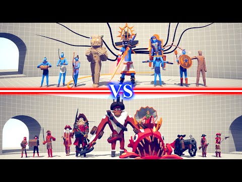 EGYPT DLC TEAM vs PIRATE DLC TEAM - Totally Accurate Battle Simulator TABS