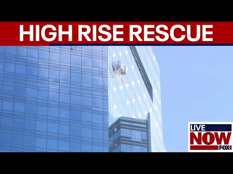 Video | BREAKING: Window washers dangle from Manhattan high rise | LiveNOW from FOX