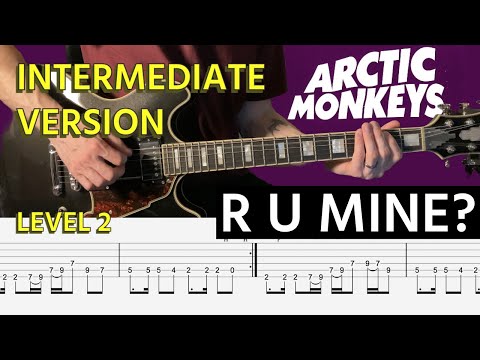 R U Mine? - Arctic Monkeys - Intermediate Version | Guitar Tab | Lesson | Cover