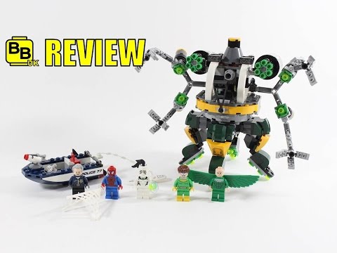 LEGO SPIDER-MAN DOC OCK'S TENTACLE TRAP 76059 SET REVIEW