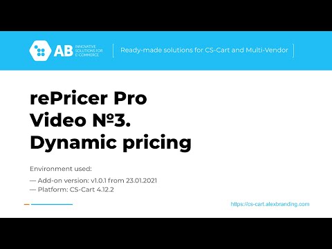 CS-Cart add-on rePricer Pro - monitoring of competitors prices and dynamic pricing - video 3
