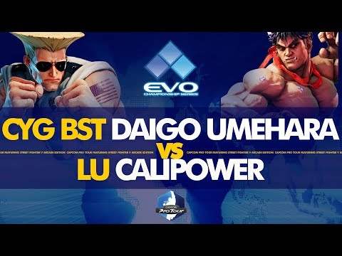 CYG BST Daigo Umehara (Guile) VS LU Calipower (Kage) - EVO 2019 Top 128 - CPT 2019