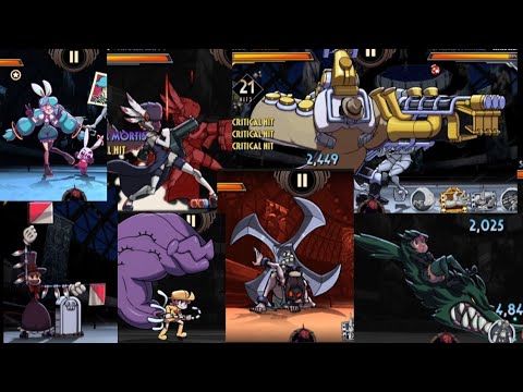 All Lvl 3 blockbusters in REVERSE!+ Slow-mo (skullgirls mobile)