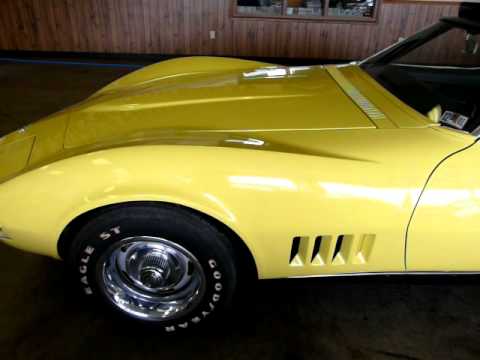 1968 Safari Yellow Corvette Stingray Convertible C3 Video