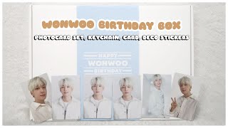 🌟 unboxing seventeen wonwoo birthday box weverse package - photocards, keychain, photobook | 세븐틴 원우
