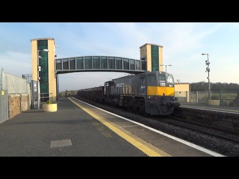 IE 071 Class loco 087 - Tara Mines train - Laytown 10/4/15