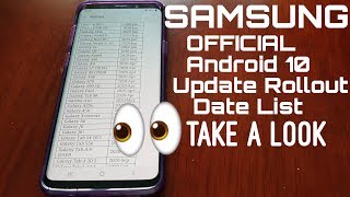 Today Samsung Reveals its Official Android 10 (One UI 2.0) Update Sche
