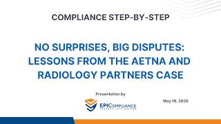 No Surprises, Big Disputes: Lessons from the Aetna and Radiology Partners Case