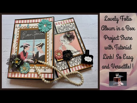 Folio Album in a Box Project Share with Tutorial Link!