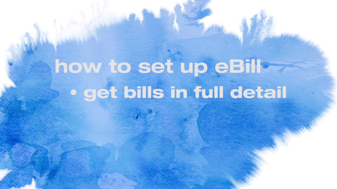 How to set up eBill with Online Bill Pay