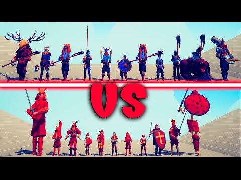 AXE TEAM vs SWORD TEAM | TABS - Totally Accurate Battle Simulator