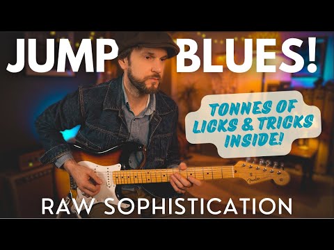 Jump Blues Soloing; Dirty, swinging vintage jazz licks + stratocaster tone; Guitar lesson!