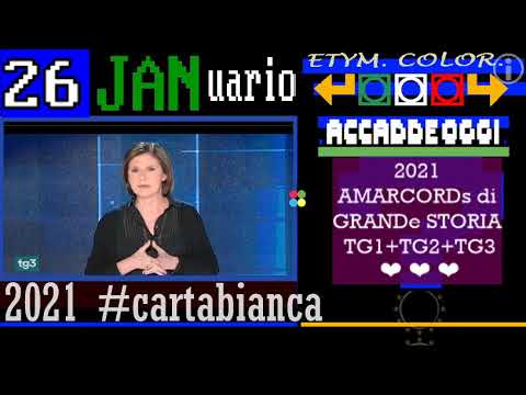 TITOLi di #cartabianca, marteDì 26 gennaio 2021 - approfondimento sulla crisi di governo